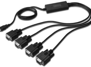 Digitus Kabel adapter USB 2.0 do 4xRS232 COM Chipset FTDI FT2232H DA-70159