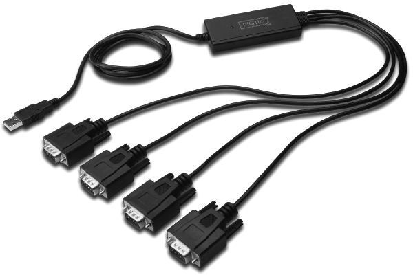 Digitus Kabel adapter USB 2.0 do 4xRS232 COM Chipset FTDI FT2232H DA-70159