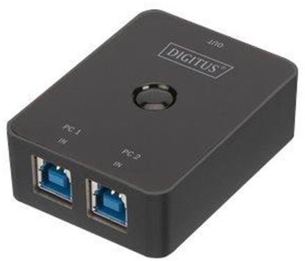Digitus USB 3.0 Sharing Switch USB hub - 2 - Czarny DA-73300-1