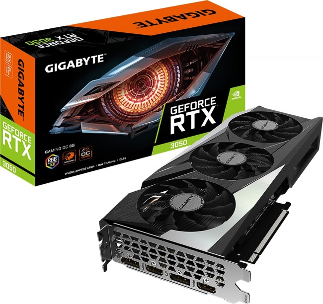 Gigabyte GeForce RTX 3050 GAMING OC 8GB GDDR6 128bit