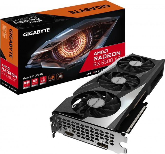 Gigabyte Karta graf. RX 6500 XT GAMING OC 4G GV-R65XTGAMING OC-4GD