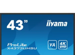 IIYAMA Monitor X4373UHSU-B1 43inch UW VA 3840x2160 UHD 400cd/m2 3ms HDR400 2xHDMI DP USB-HUB PBP PIP Remote control Speakers X4373UHSU-B1