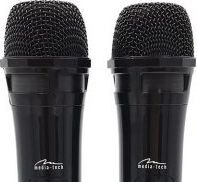 Media-Tech Mikrofon ACCENT PRO Dwa mikrofony bezprzewodowe z odbiornikiem USB do głośnika z funkcją karaoke MT395