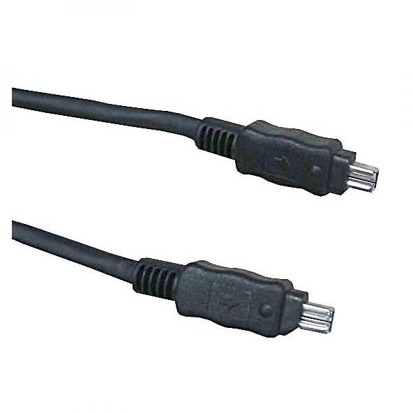 No name FireWire kabel IEEE 1394 IEEE 1394 4pin M IEEE 1394 4pin M 2m czarny KW02044001