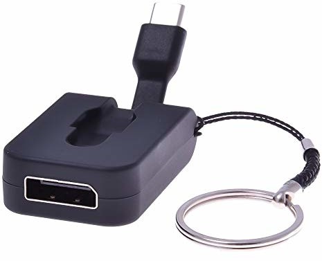 PremiumCord adapter USB 3.1 wtyczka typu C na gniazdo DisplayPort, składany kabel i kółko na klucze