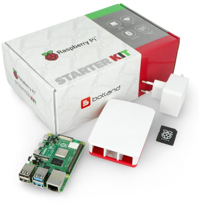 Raspberry PI RPi & Botland Zestaw z 4B WiFi 8GB RAM + oficjalne akcesoria RPI-16852