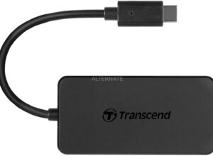 Transcend HUB2C USB 3.2 Gen 1 (3.1 Gen 1) Type-C Czarny, Hub USB