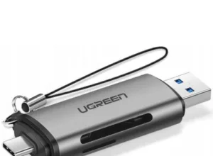 UGREEN Czytnik kart SD / micro SD na USB 3.0 / USB Typ C 3.0 szary (50706) 50706