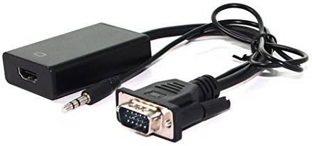 Value 12993117 adapter przewód VGA/Audio na HDMI, 0,15 m Czarny 12.99.3117