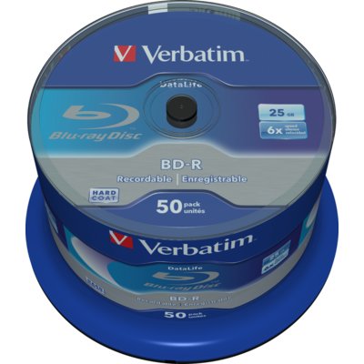 Verbatim 1x50 BD-R Blu-Ray 25GB 6x Speed Datalife No-ID Szpulabox - 43838