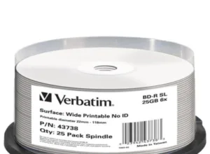 Verbatim BD-R BLU-RAY 25GB 6x WIDE PRINT. 25 43738 VBDRP610