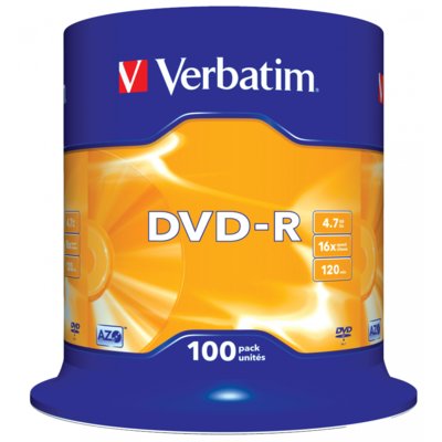 Verbatim DVD-R 43549 4.7GB 16x cake 100 SZT