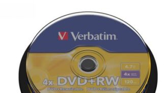 Verbatim DVD+RW 43488 4.7GB 4X CAKE 10 SZT