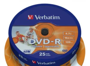 Verbatim Dysk Printable DVD-R 4.7GB 16x 25 szt 43538)