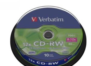 Verbatim Płyty CD-RW 700MB 12x (cake 10 szt.) 43480