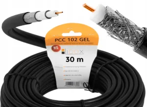 Kabel koncentryczny żelowany RG6U PCC102GEL-30 30m