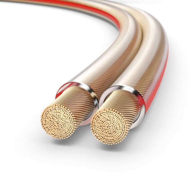 PureLink kabel głośnikowy OFC 2x2,50mm 0,20mm) przezroczysty wyposażony w 4 wtyczki bananowe 15m SE-SP060-015-SET4