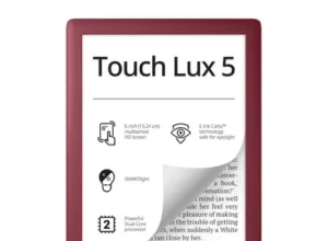 PocketBook 628 Touch Lux 5 Czerwony